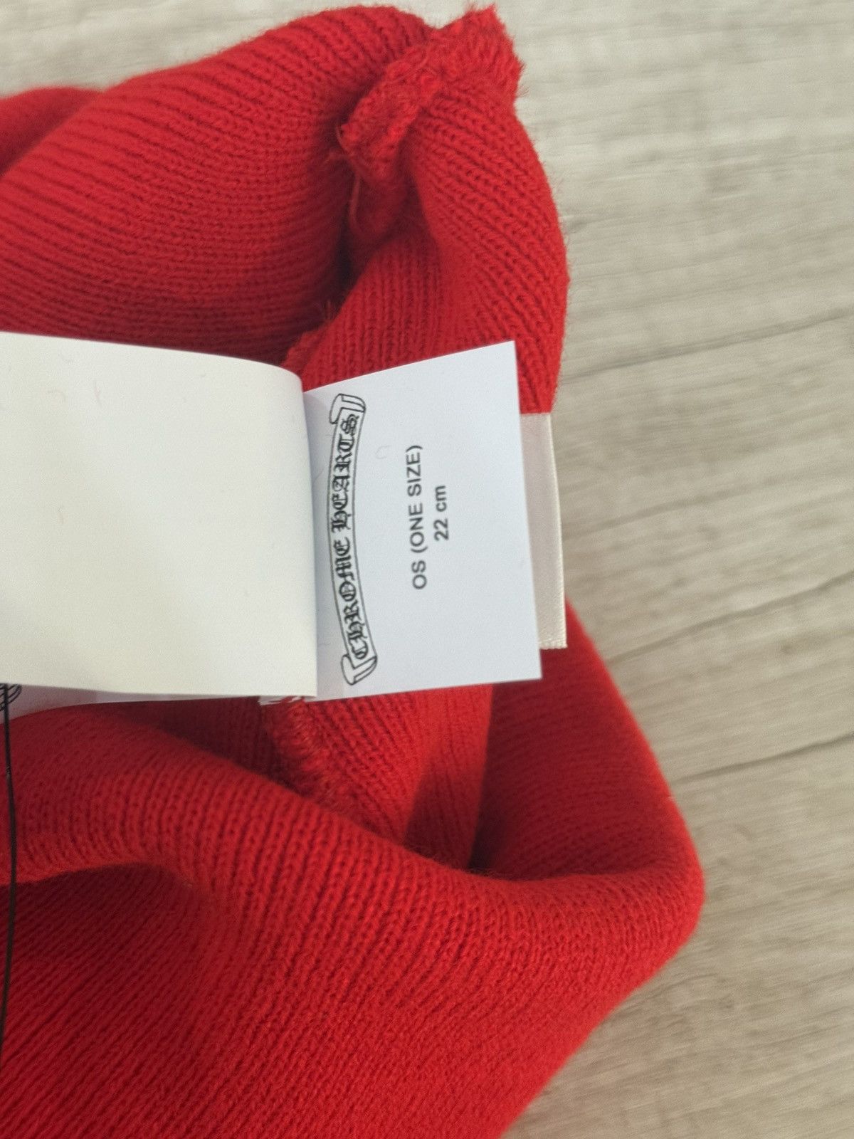 Chrome Hearts Chrome Hearts Logo Red Beanie Size ONE SIZE - 6 Thumbnail