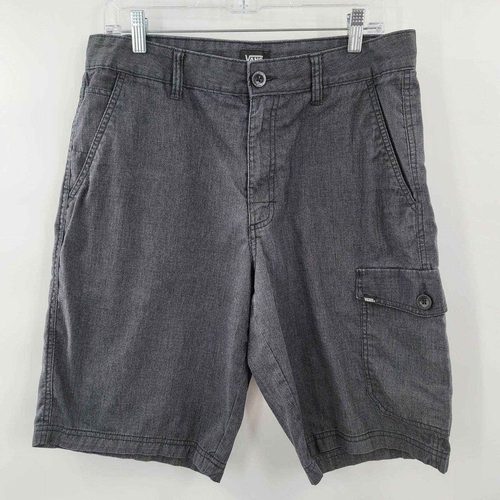 Vans VANS Men's Cargo Shorts Size 32 Black Wash Size US 32 / EU 48 - 4 Thumbnail