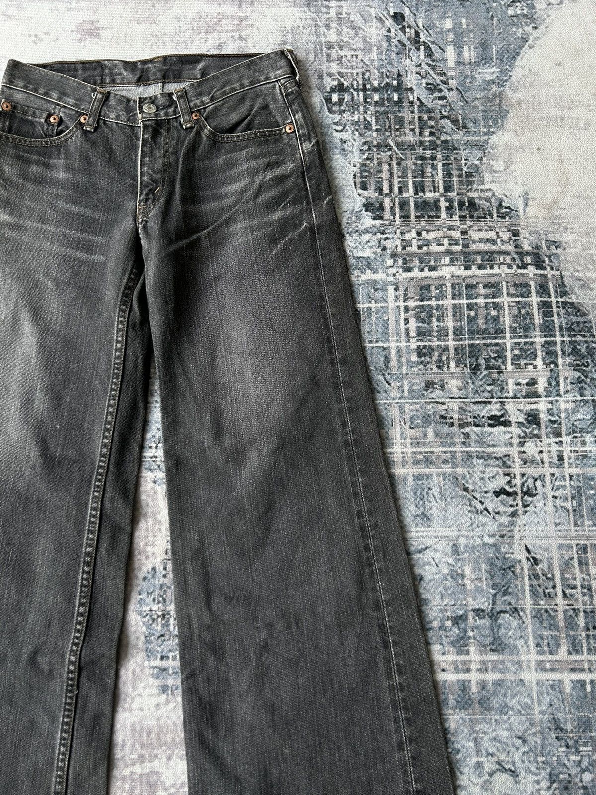 Levi's Y2K Japan Levis Bootcut Black Jeans Size US 27 - 5 Thumbnail