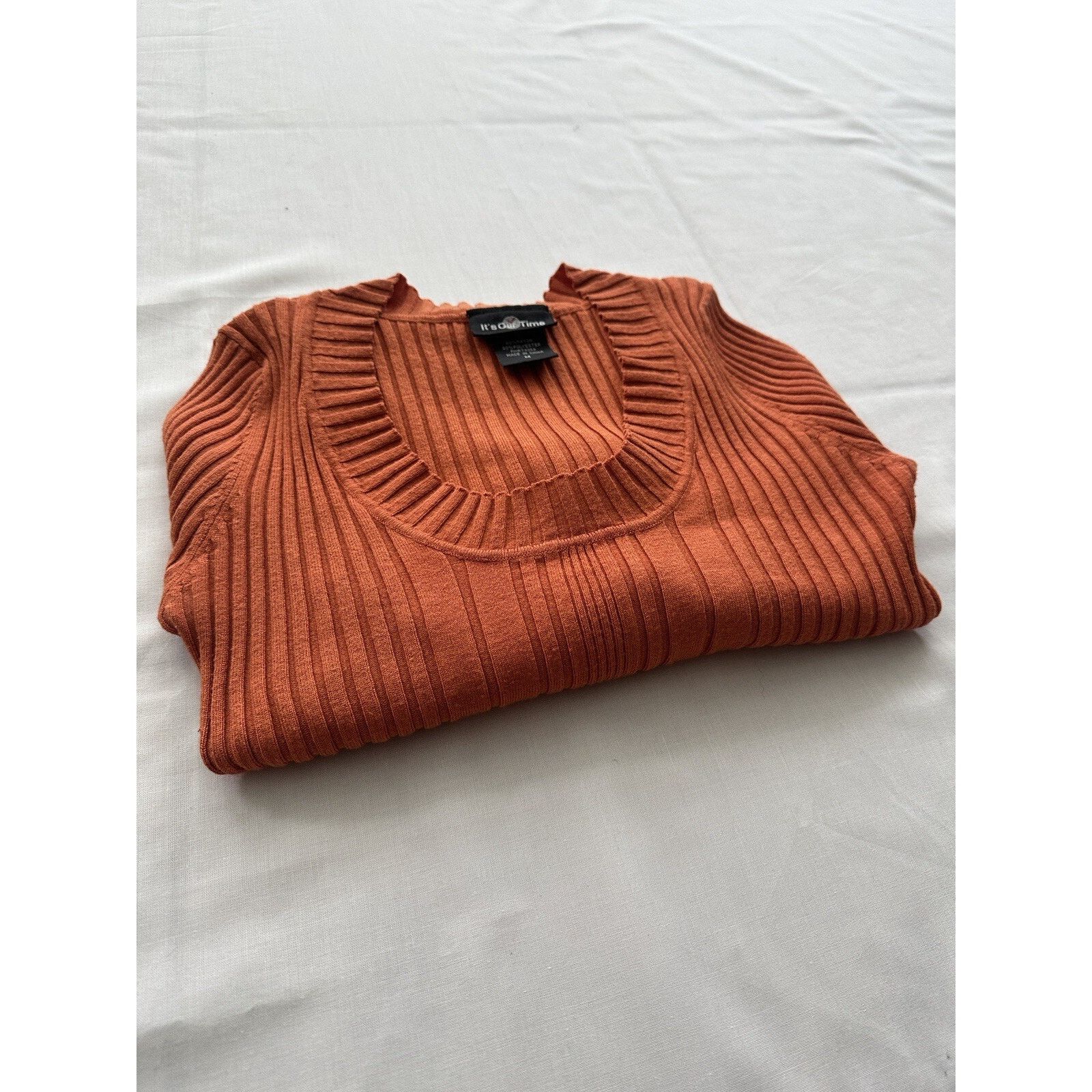 Our Legacy It’s Our Time Ribbed Knit Sweater - Burnt Orange - Size M Size M / US 6-8 / IT 42-44 - 1 Thumbnail