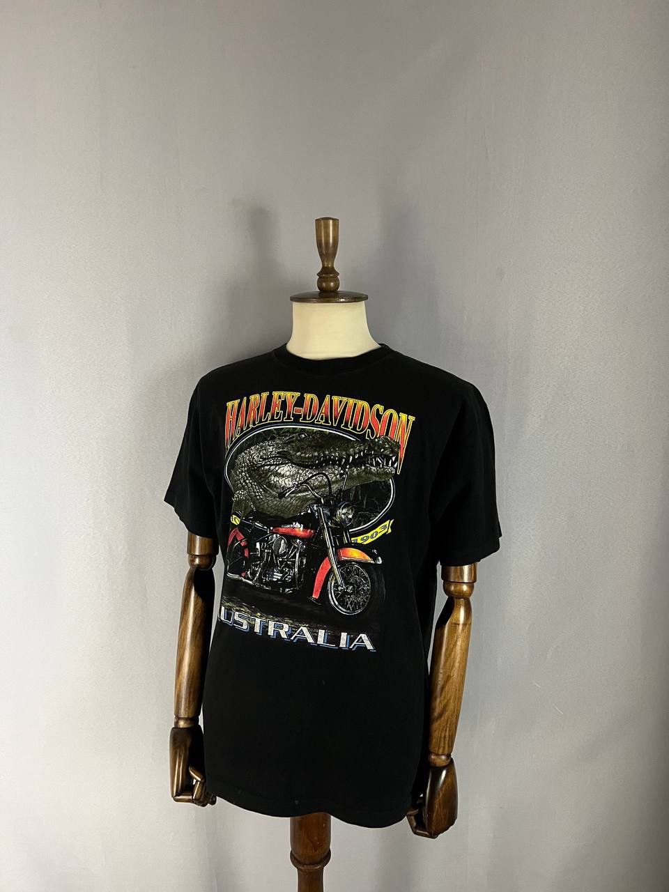 Harley Davidson Harley Davidson Tee T Shirt Vintage Australia 1990s Size US XL / EU 56 / 4 - 2 Thumbnail