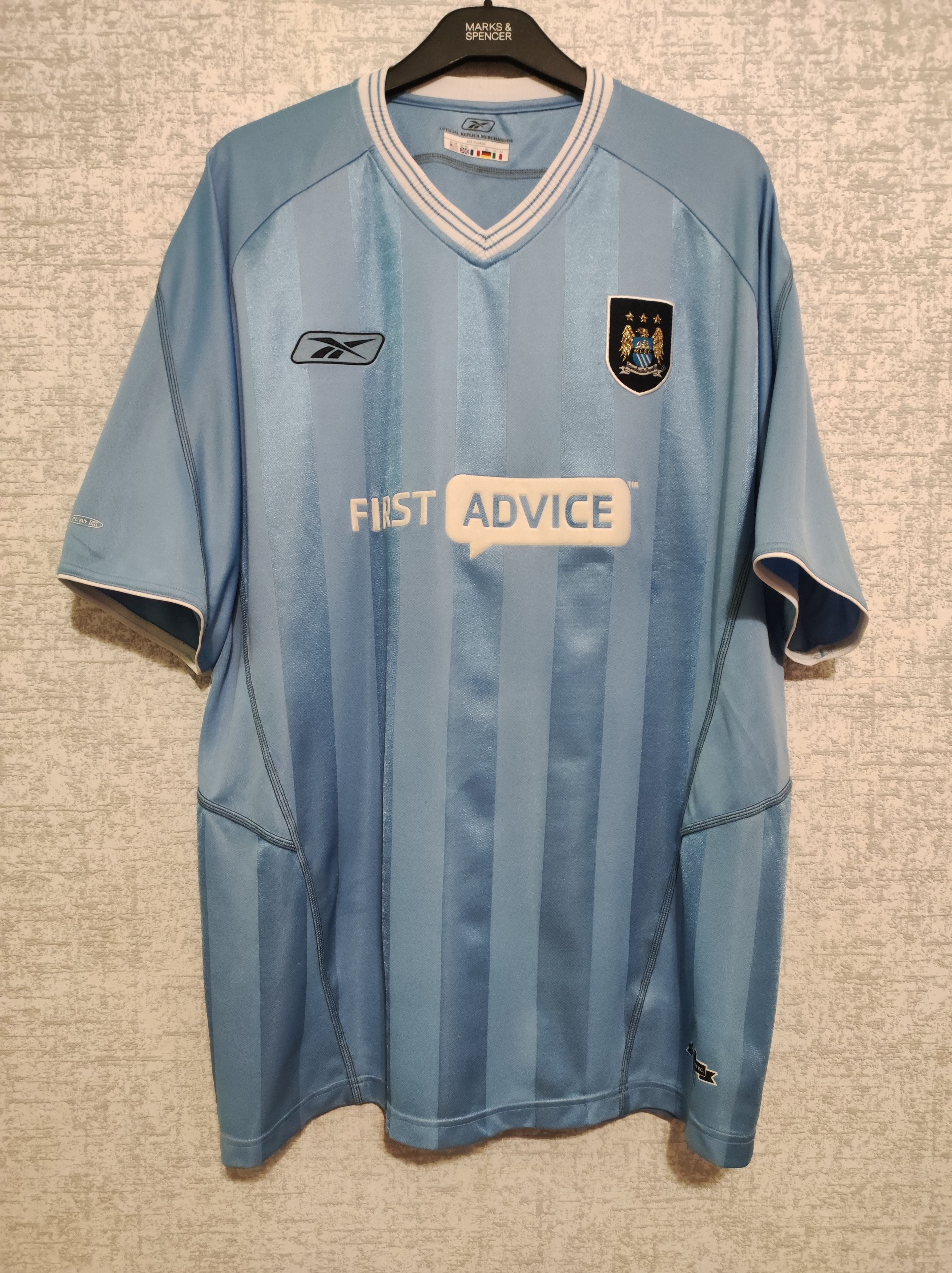 Citizen × Reebok × Vintage Reebok Manchester city home 2003/2004 football jersey Size US XXL / EU 58 / 5 - 2 Thumbnail