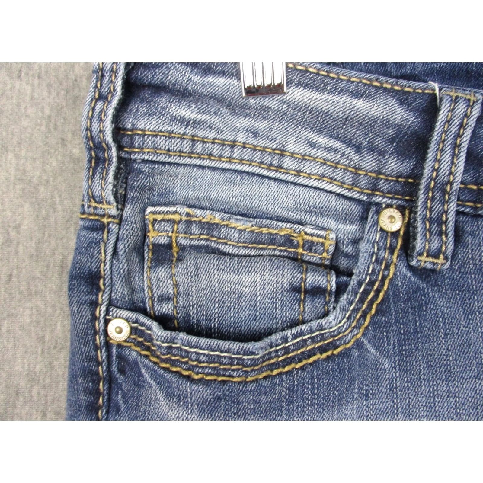 Silver Jeans Co. Silver Jeans Co Aiko Mid Flare Jeans Womens W29/L32 Blue Medium Wash Stretch 29x32 Size 29" - 4 Thumbnail