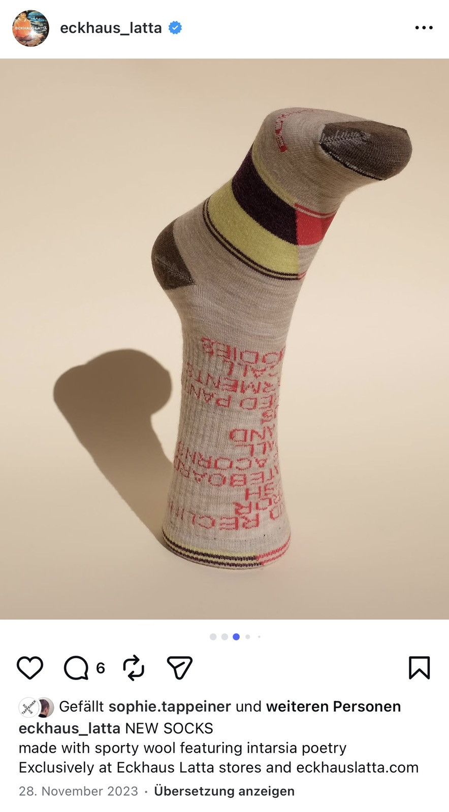 Eckhaus Latta ECKHAUS LATTA Poem Socks Size ONE SIZE - 8 Thumbnail