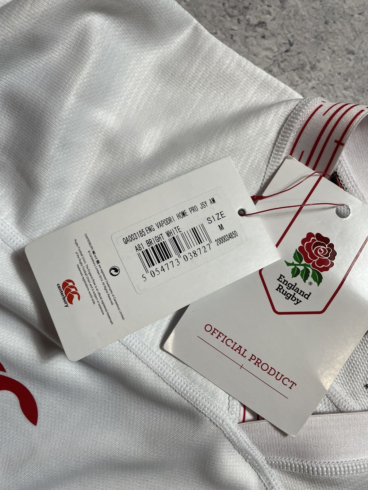 Canterbury of New Zealand × Vintage New Jersey Canterbury England Rugby League O2 Blokecore Size US M / EU 48-50 / 2 - 8 Thumbnail