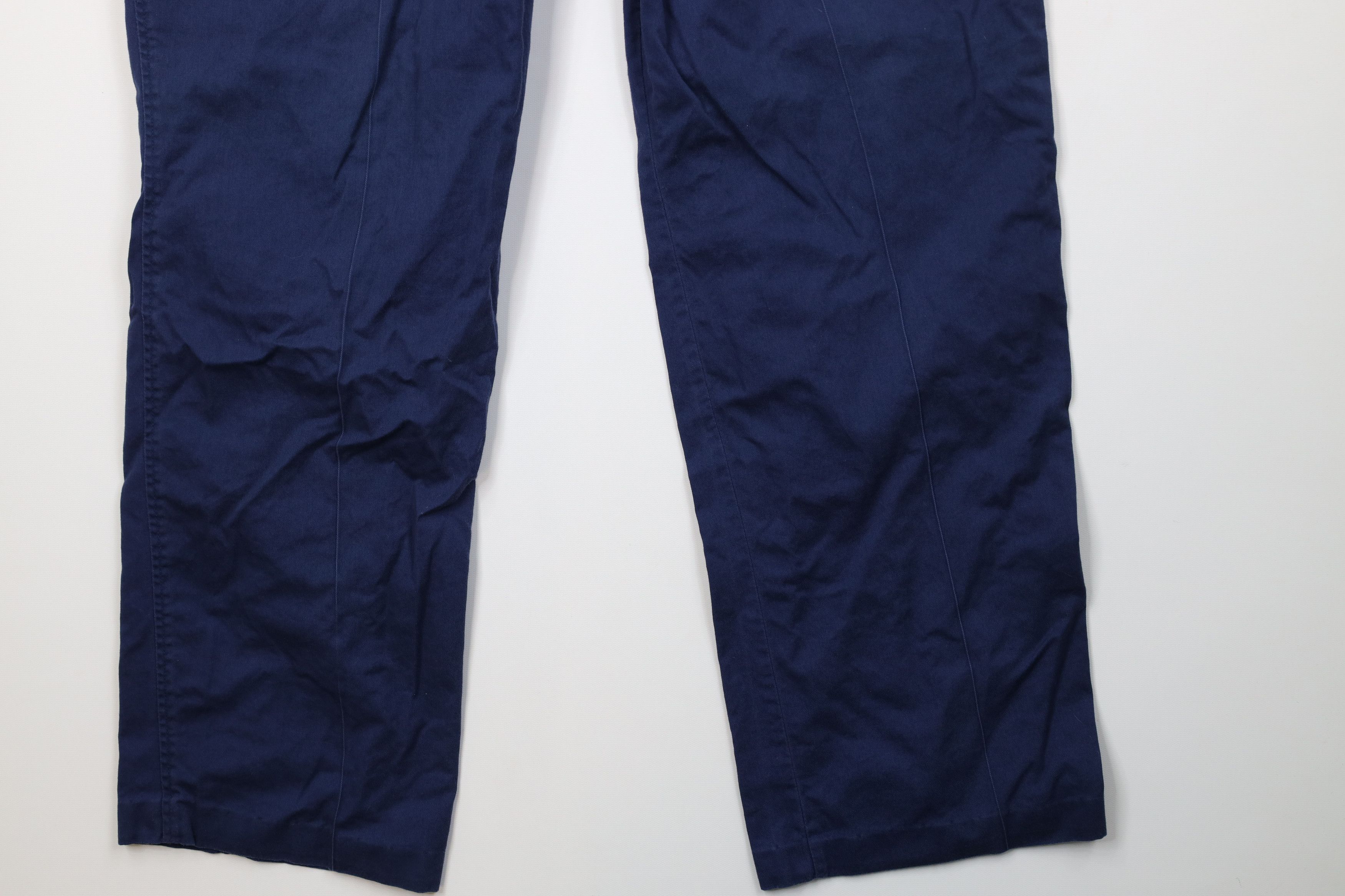 Eddie Bauer Vintage 90s Eddie Bauer Wide Leg Chino Pants Blue Cotton Size US 40 / EU 56 - 13 Thumbnail