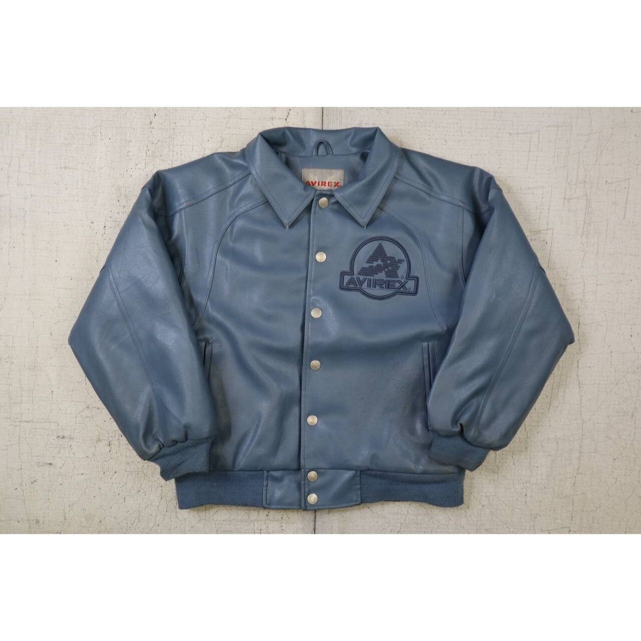 Avirex 90s Avirex Blue Leather Varsity Jacket Women M Size M / US 6-8 / IT 42-44 - 8 Thumbnail