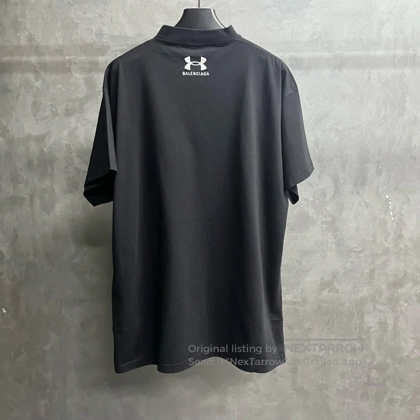 Balenciaga Balenciaga Black letter logo printed round-necked short-sl Size US M / EU 48-50 / 2 - 5 Thumbnail