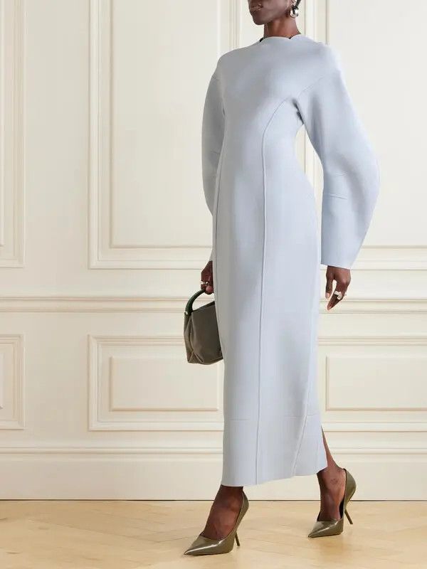 Jil Sander o1w1db10825 Dress in Light Blue Size S / US 4 / IT 40 - 2 Thumbnail