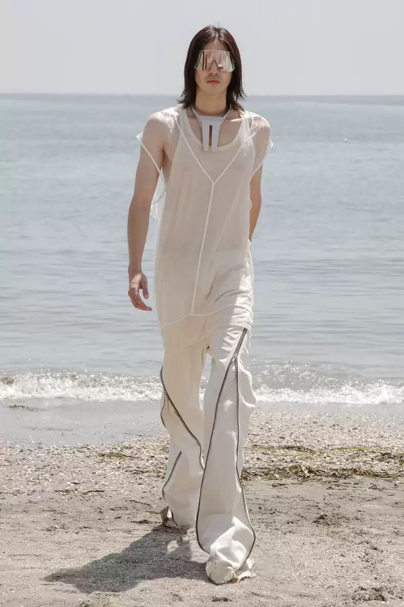 Rick Owens Rick Owens Banana Cut 22SS White-2505 Size US 29 - 4 Thumbnail