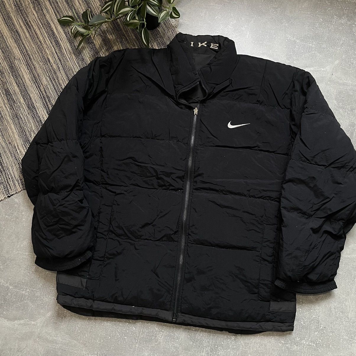 Japanese Brand × Nike GRAIL RARE BOMBER PUFFER DOWN JACKET NIKE BIG SWOOSH 80s 90s Size US L / EU 52-54 / 3 - 4 Thumbnail