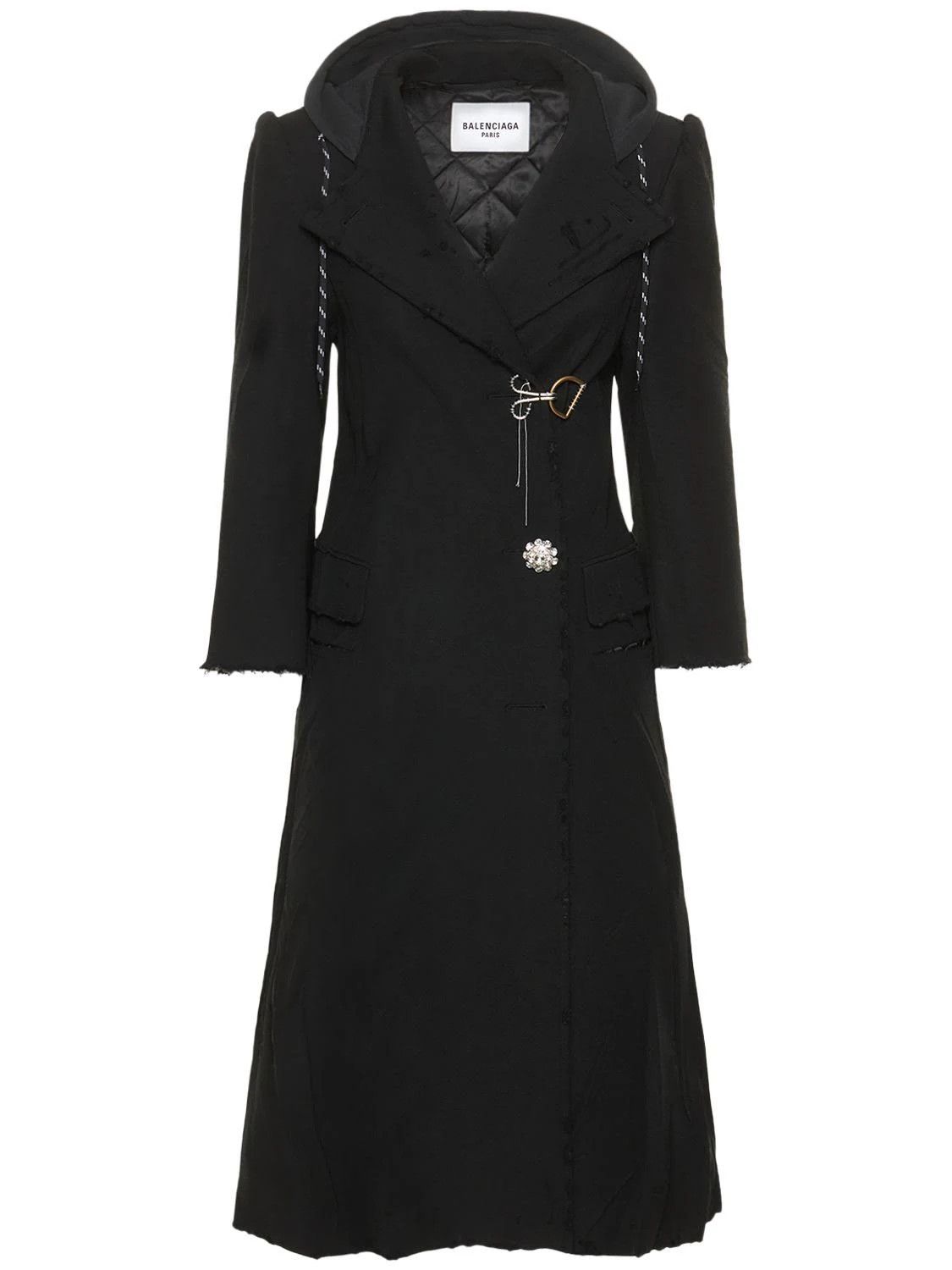 Balenciaga o1bcso1str0924 DIY Coat in Black Size XS / US 0-2 / IT 36-38 - 1 Thumbnail