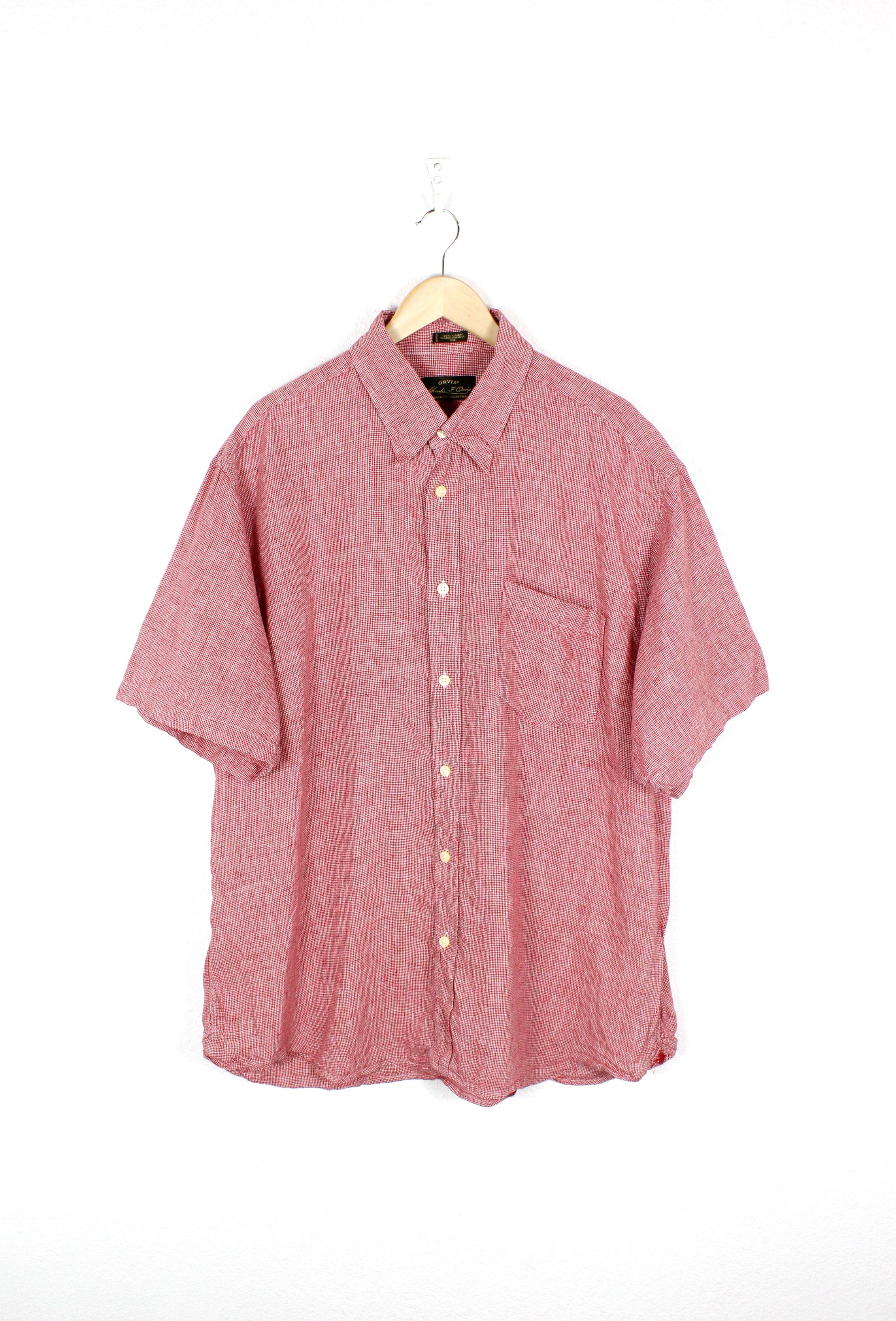 Orvis Orvis Charles F. Signature Houndstooth Knit Linen Shirt Size US XXL / EU 58 / 5 - 1 Thumbnail