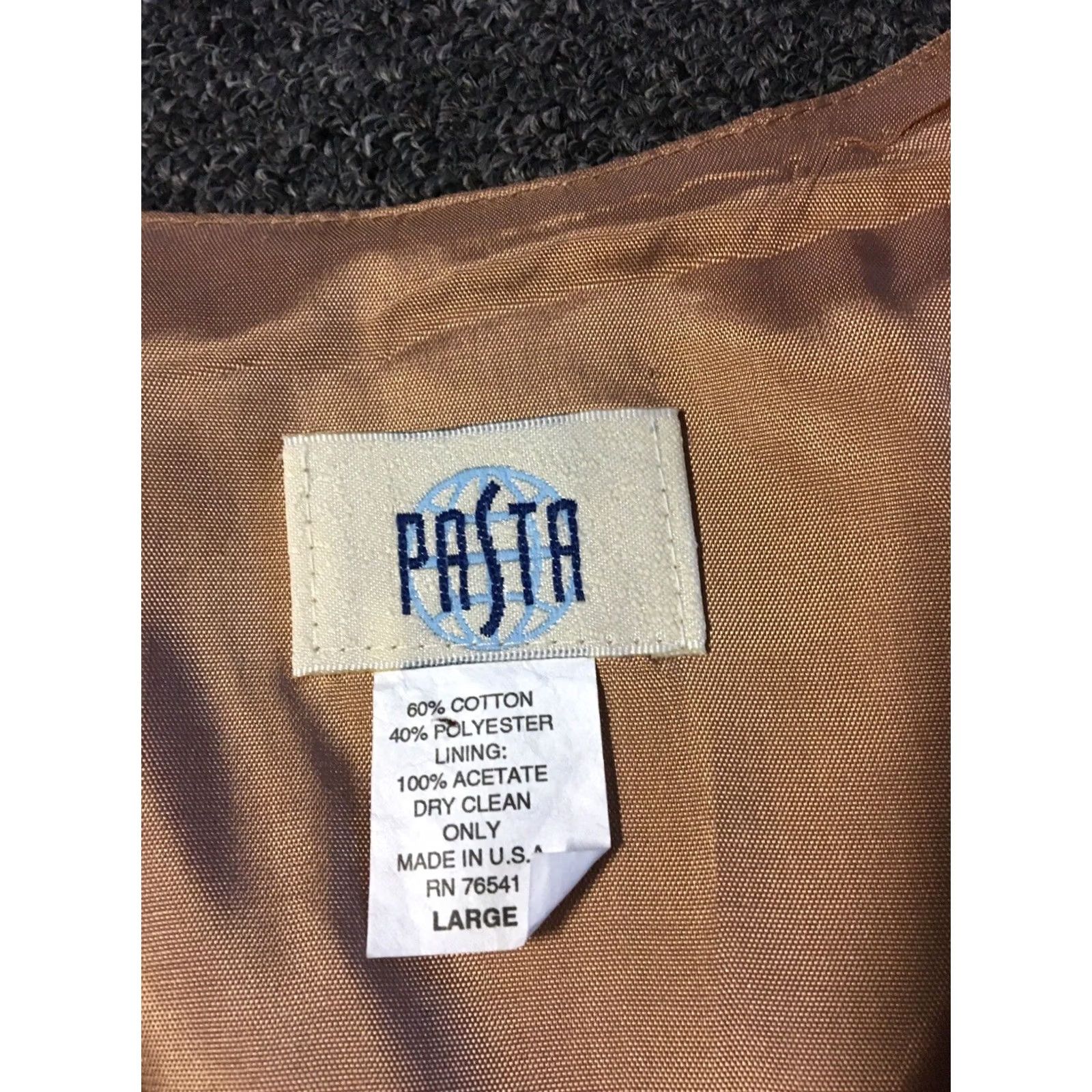Nautica Vtg Pasta Beachfront Art Vest Women L Brown USA 70s 80s 90s Vintage Beachfront Art Vest for Women Size L / US 10 / IT 46 - 6 Thumbnail