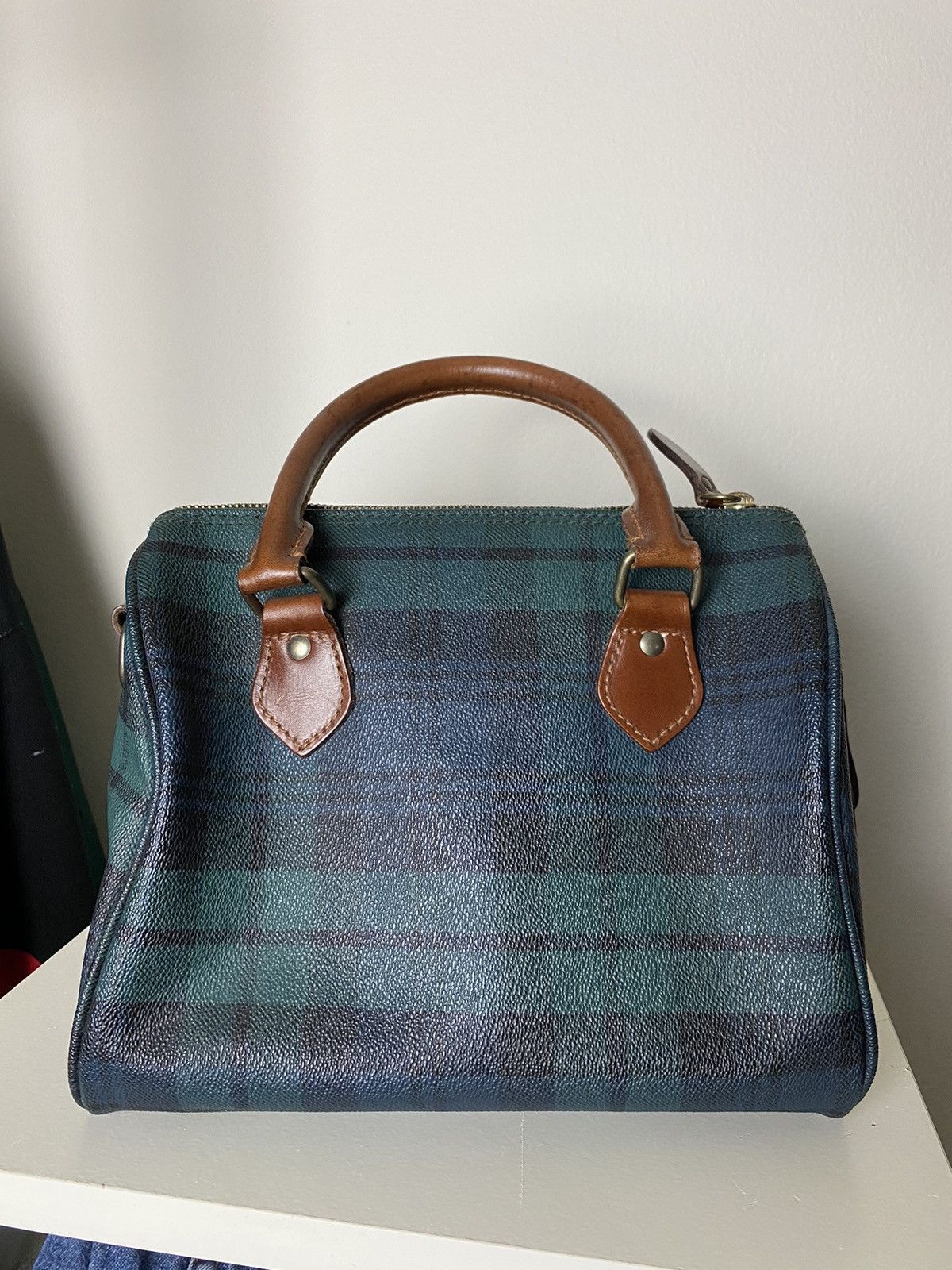 Polo Ralph Lauren Rare Ralph Lauren Purse Mini Duffle Bag Boston Barrel Plaid Size ONE SIZE - 6 Thumbnail