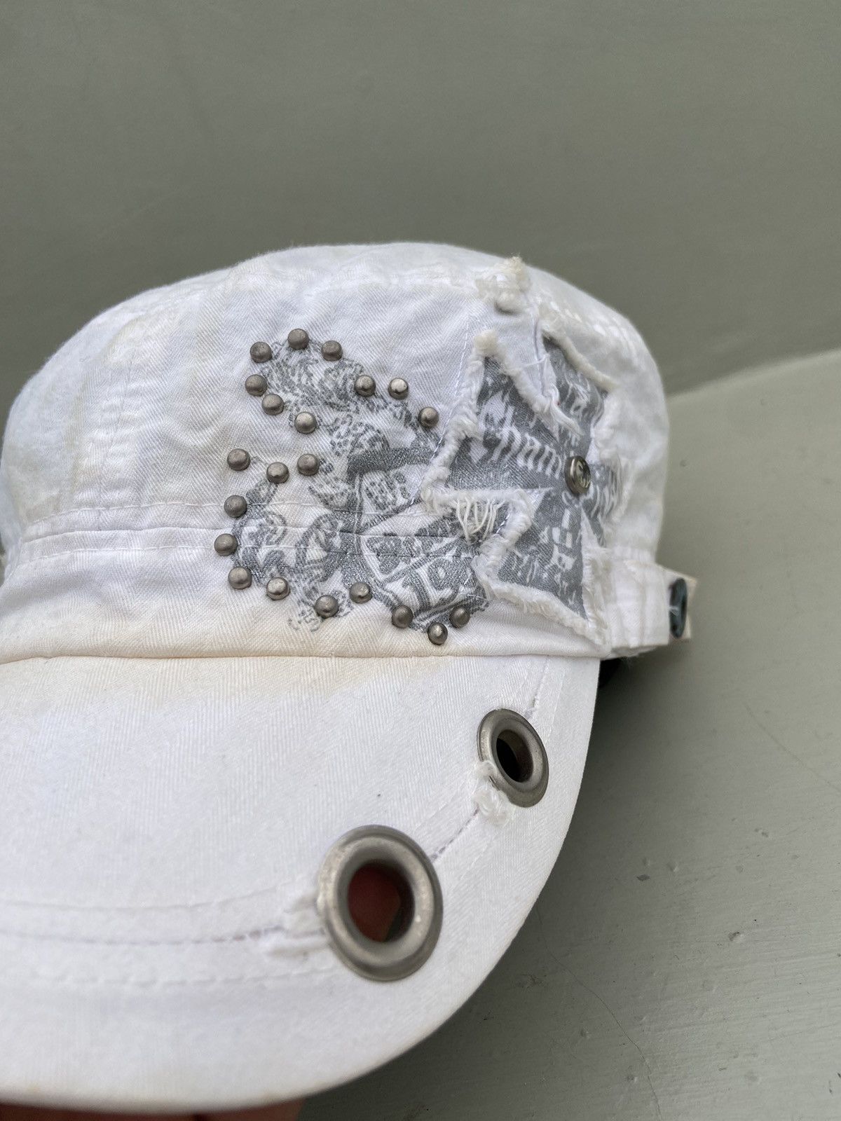 If Six Was Nine 2000s punk studded ifsix patrol hat Size ONE SIZE - 5 Thumbnail