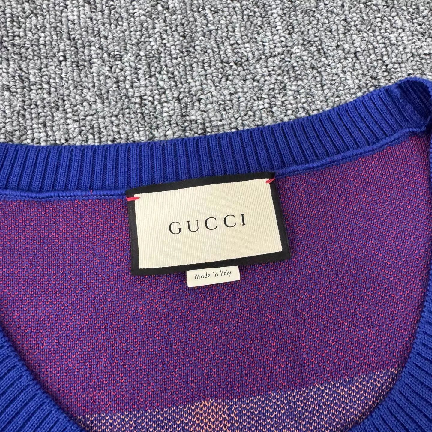 Gucci Multi Pattern Sleeveless Knit Top Size US L / EU 52-54 / 3 - 4 Thumbnail