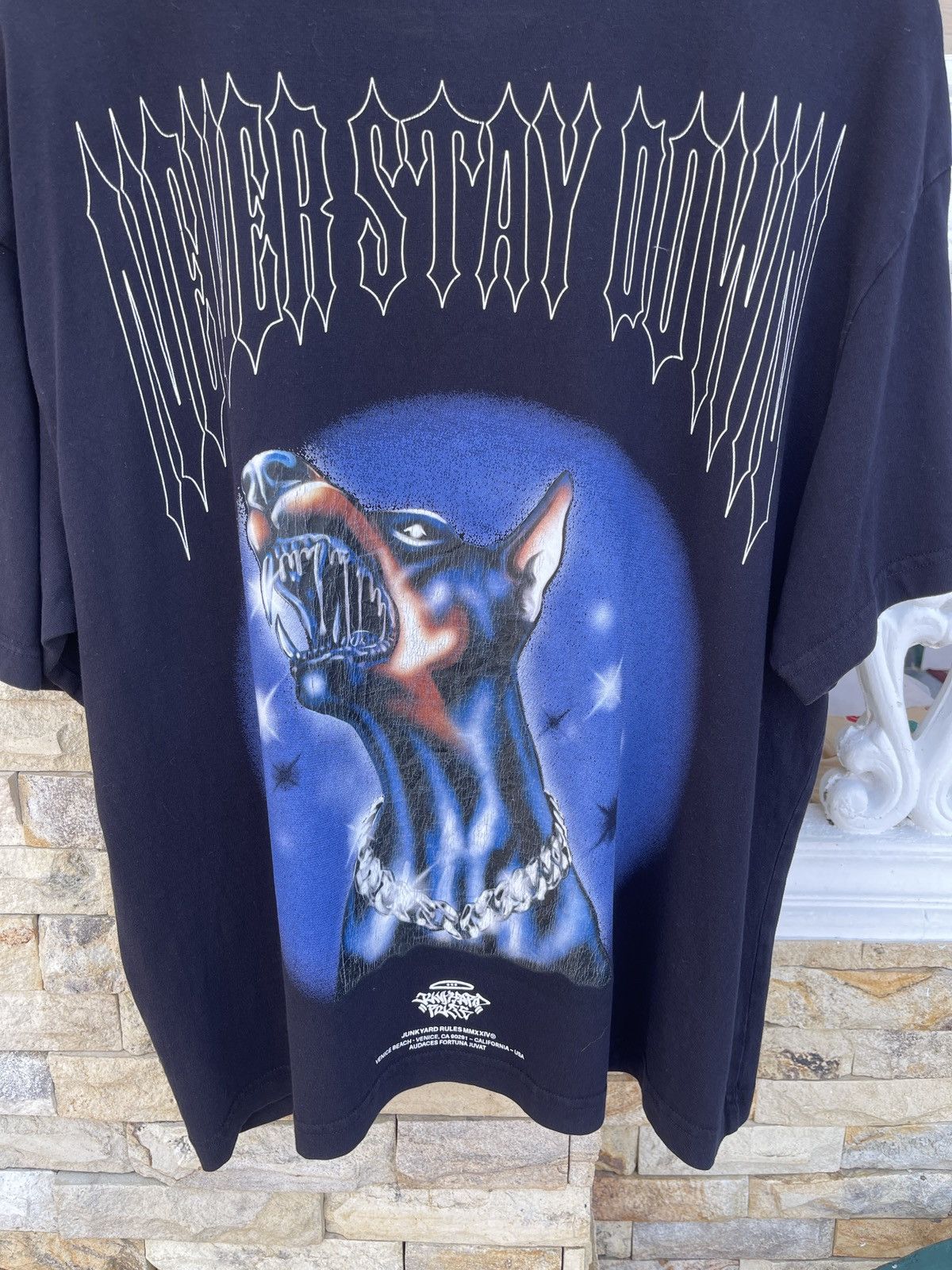 Billy Hill × Warren Lotas Rare🔥Junkyard Rules MMXXIV Never Stay Down Tee Size US XL / EU 56 / 4 - 3 Thumbnail