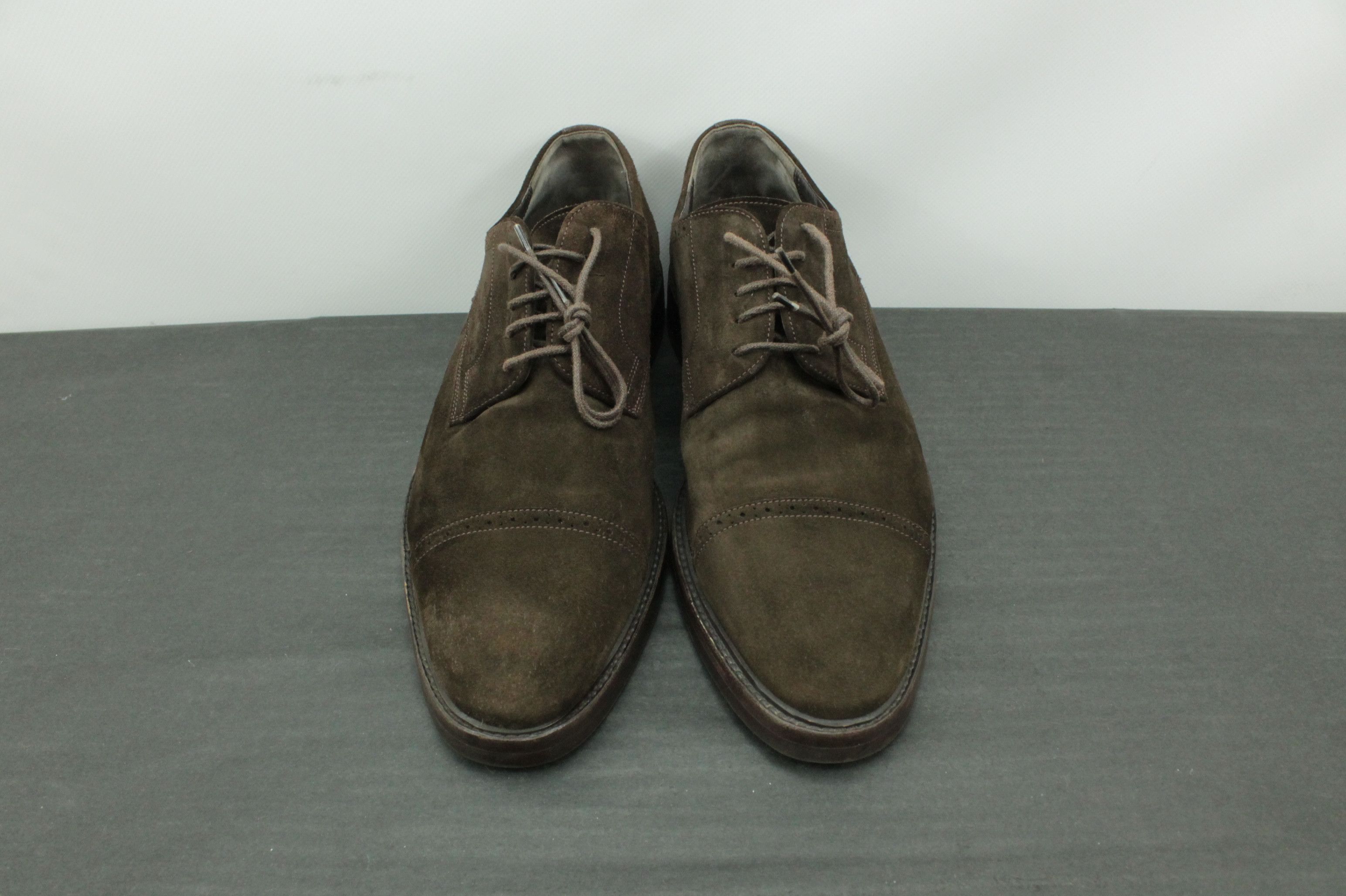 Bally Bally Switzerland Brown Suede Dress Shoes Derby Oxford Size US 9.5 / EU 42-43 - 2 Thumbnail