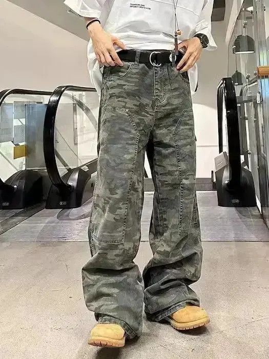 Japanese Brand Camo Baggy Cargo Pants Size US 30 / EU 46 - 3 Thumbnail