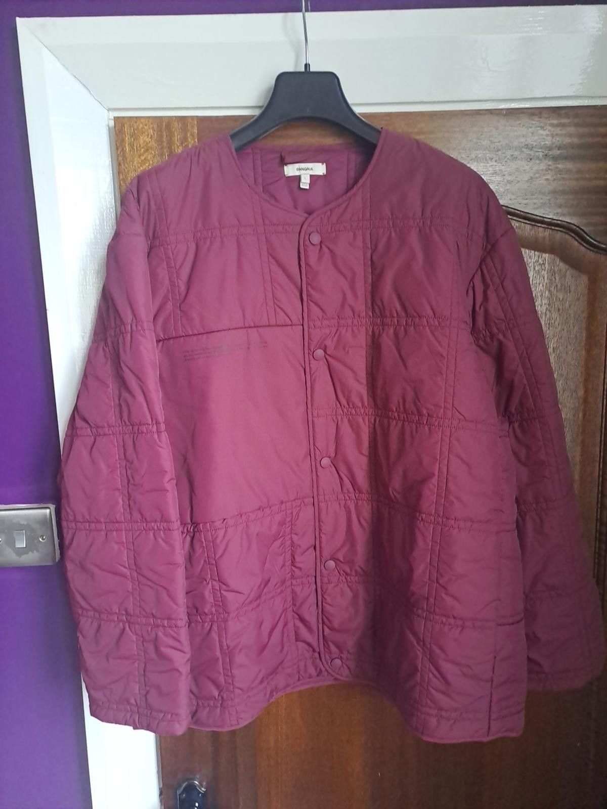 Pangaia Pangaia Padded Jacket Size L Recycled Fabric Burgundy Quilt Size US L / EU 52-54 / 3 - 2 Thumbnail