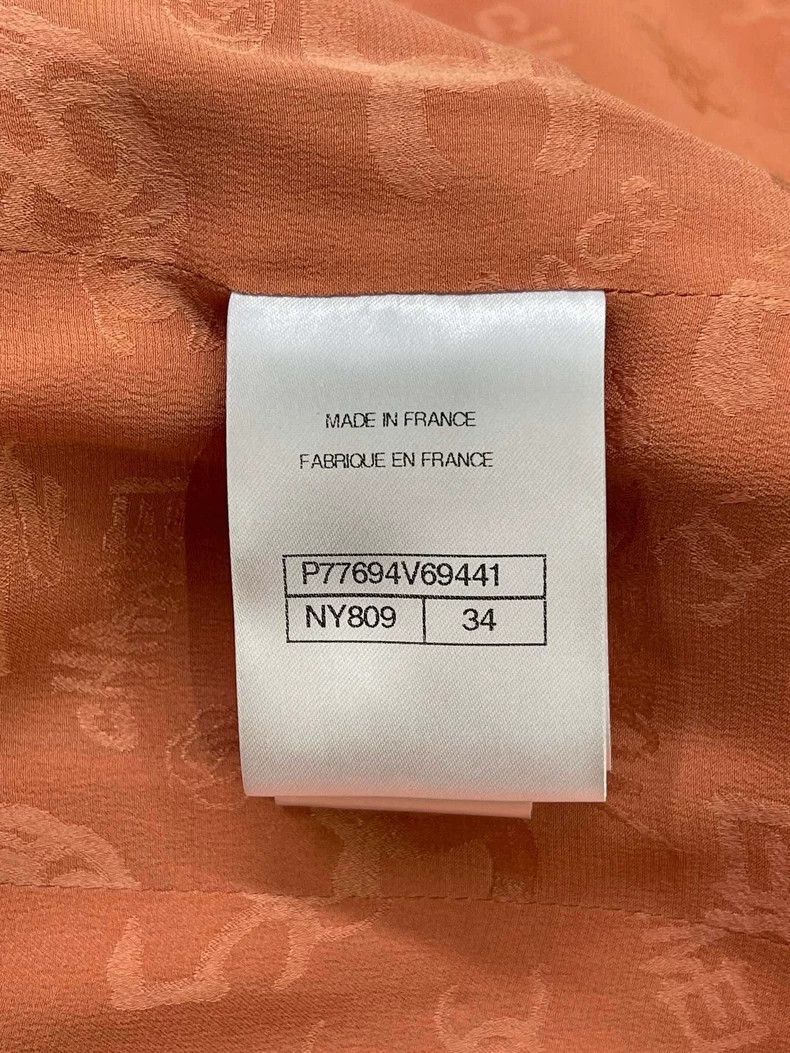 Chanel Chanel 24A Manchester orange soft double-breasted jacket Size XXS / US 00 / IT 34 - 4 Thumbnail