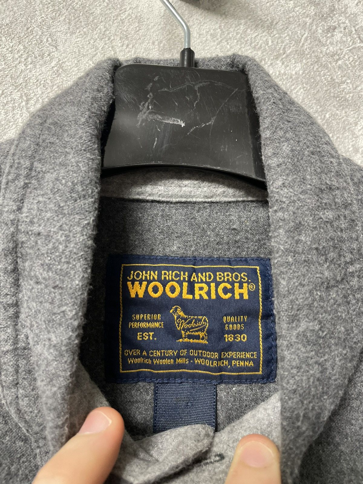 Woolrich Woolen Mills Woolrich Heavyweight Grey Shirt Button-Down Outdoor Heritage Size US L / EU 52-54 / 3 - 11 Thumbnail