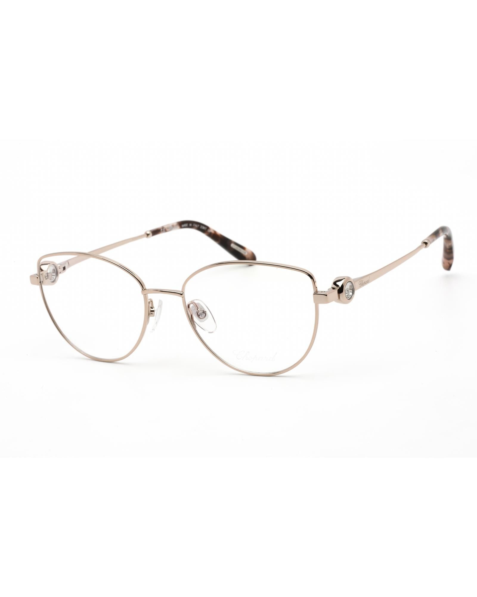 image of Chopard Vchg02S Eyeglasses Shiny Red Gold / Clear Demo Lens, Women's