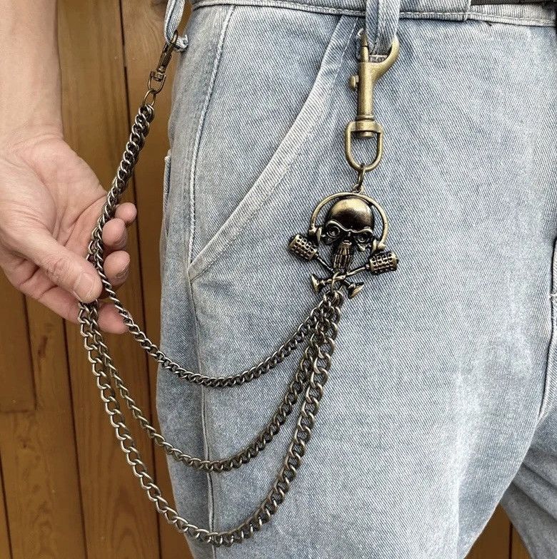 Vintage Vintage Ghost Skull Jeans Chain Size ONE SIZE - 1 Thumbnail