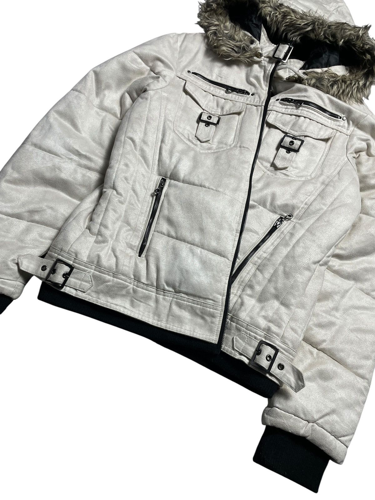 Tornado Mart 2000’s Roushatte - Vkei Style Puffer Fur Jacket Size US L / EU 52-54 / 3 - 8 Thumbnail