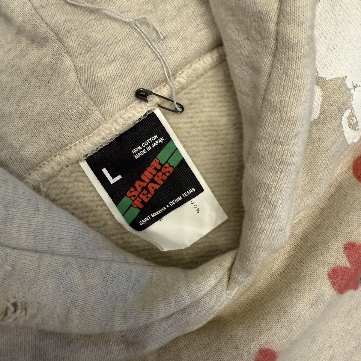 DENIM TEARS × Saint Michael Graffiti Hoodie Size US L / EU 52-54 / 3 - 5 Thumbnail
