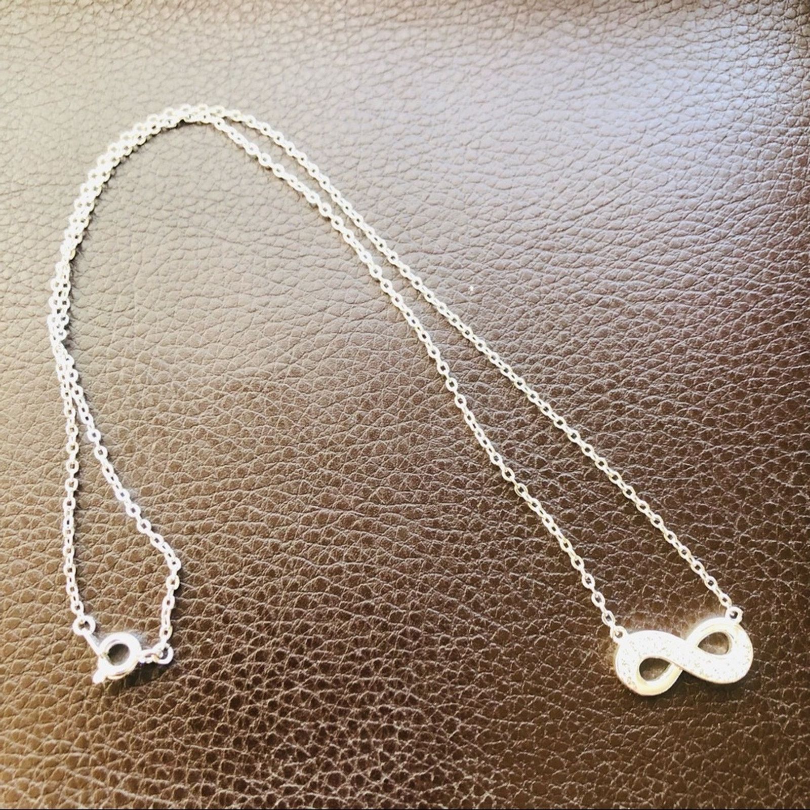 Jewelry Sparkle rhinestone infinity symbol pendant on chain necklace Size ONE SIZE - 5 Thumbnail