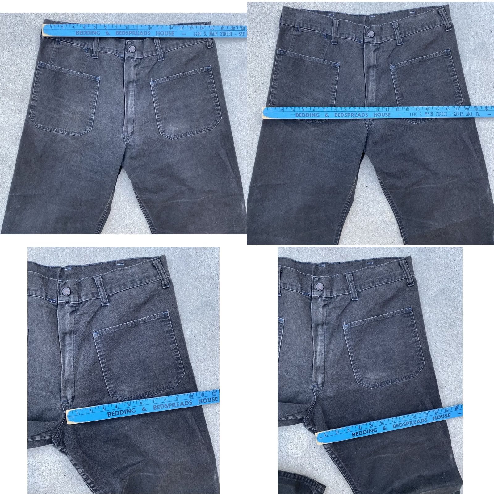 Bell VINTAGE Sailor Pants Flare Bell Botton Talon 42 Zipper 60s 70s 34 in Waist Casual Military Womens/Vintage Pants 34 Inseam 28 Waist to Hem 38.5 in Size US 34 / EU 50 - 11 Thumbnail