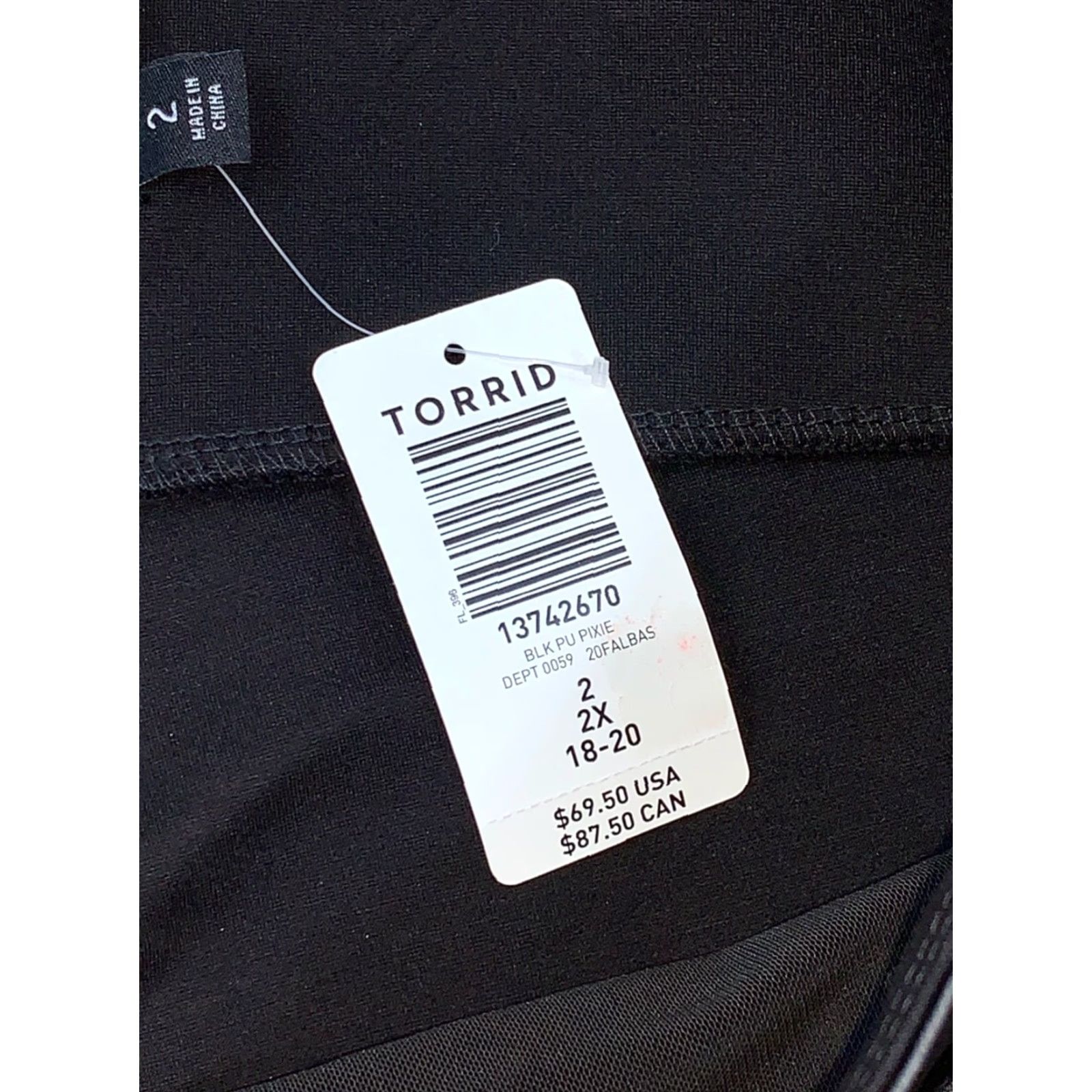 Torrid Torrid Pixie Faux Leggings Black Size 2 18-20 Casual #4380 Size 26" / US 2 / IT 38 - 6 Thumbnail