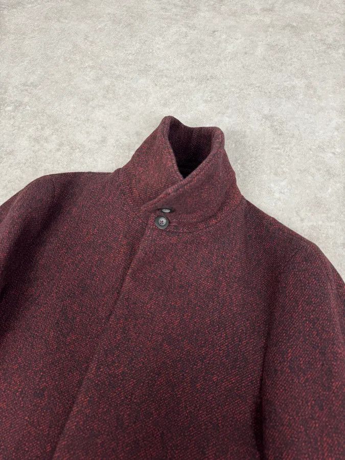 Jil Sander AW2010 Jil Sander Dark Red Tweed Wool Jacket by Raf Simons Size 40R - 6 Thumbnail