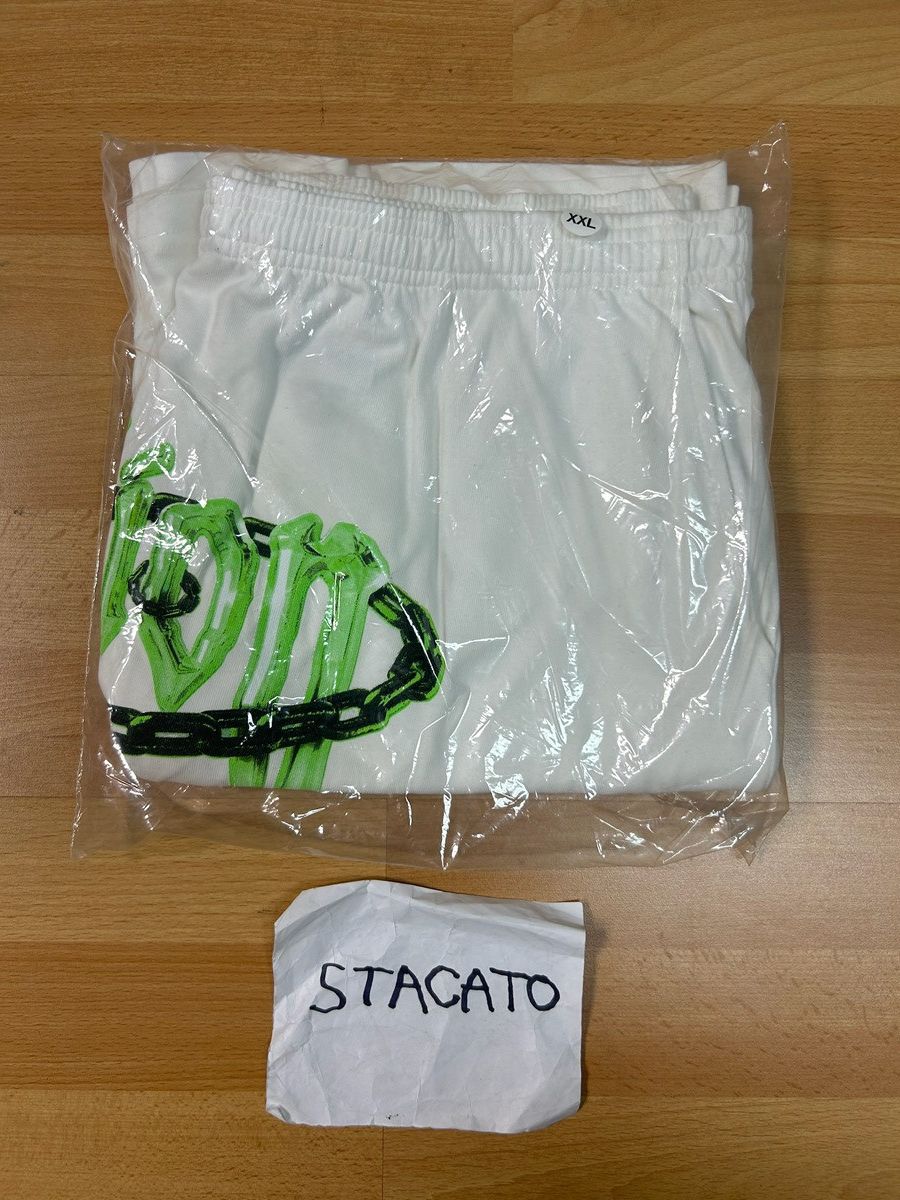 Other Fiction Y2K Chain Shorts White/Green Size US 38 / EU 54 - 2 Thumbnail