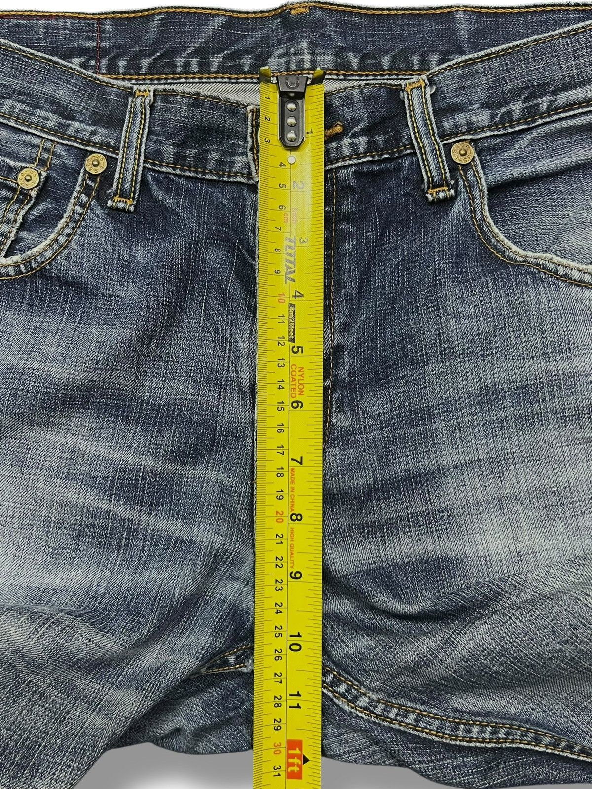 Levi's Vintage Levi’s 502 Denim Patches - Faded, Distressed Jeans Size US 35 - 16 Thumbnail