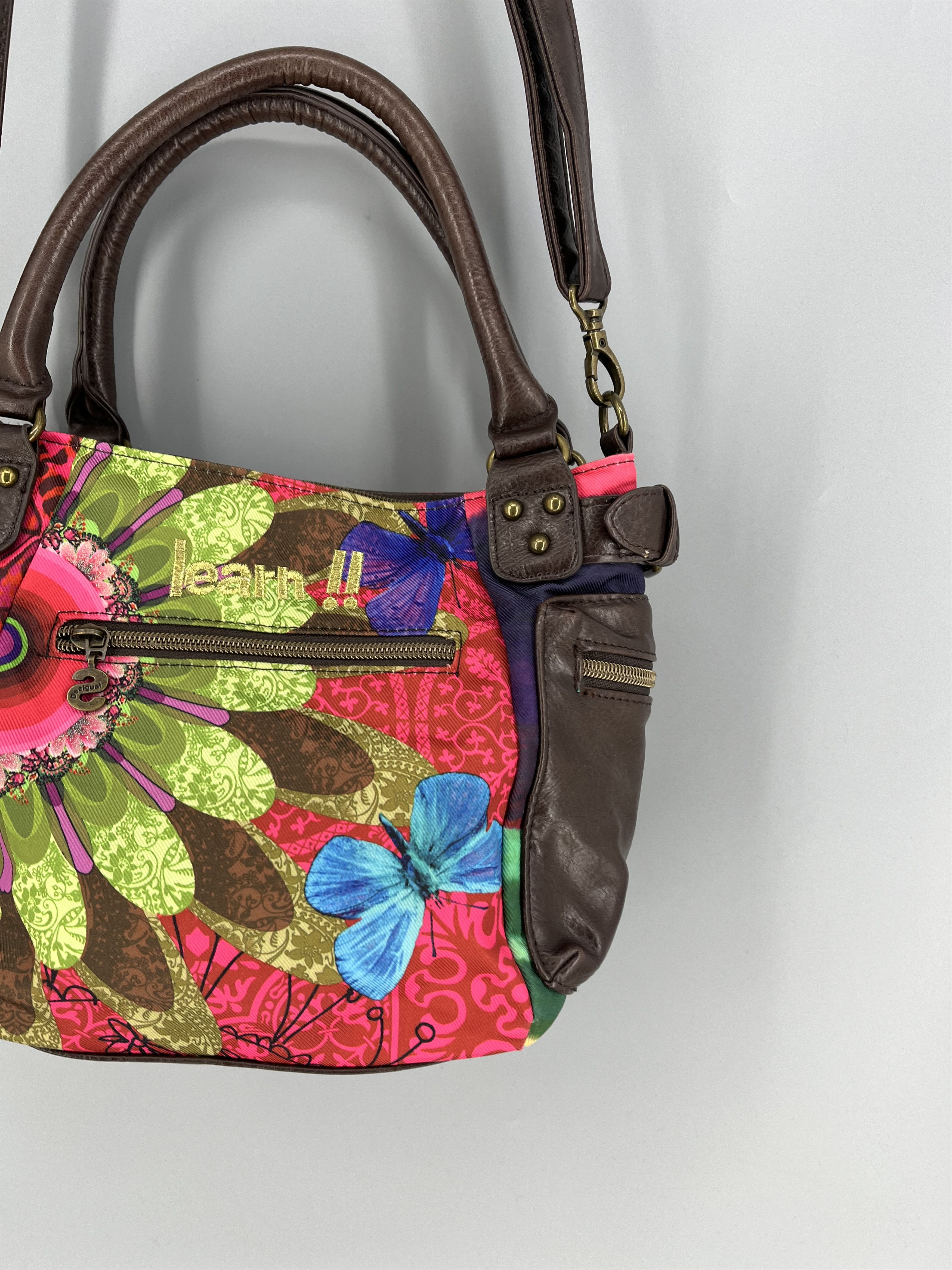 Desigual Desigual Handbag Satchel Rainbow Authentic hand Bag Size ONE SIZE - 14 Thumbnail