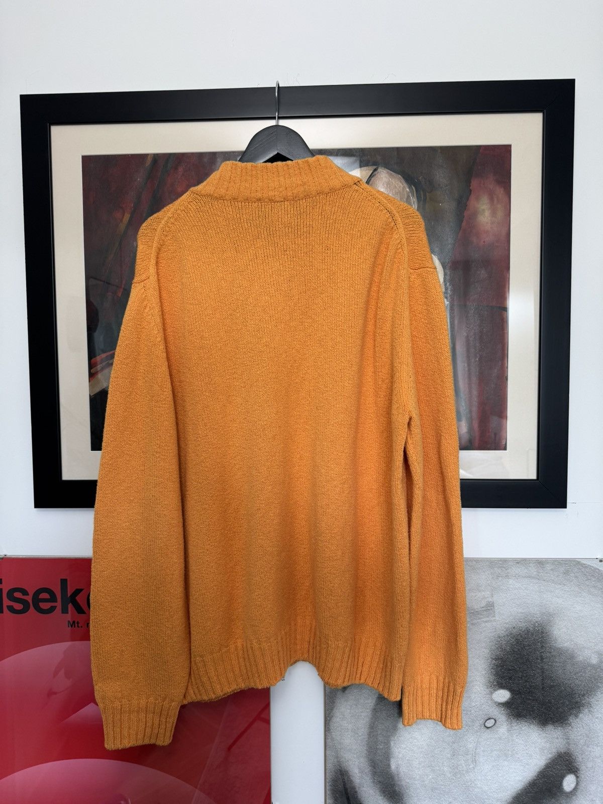 Loro Piana Loro Piana High Quality Orange Zip Sweater Knit Old Money Size US XL / EU 56 / 4 - 14 Thumbnail