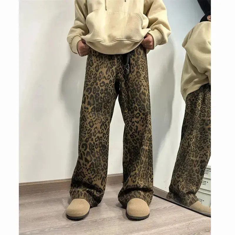Japanese Brand leopard print wide leg jeans Size US 32 / EU 48 - 3 Thumbnail