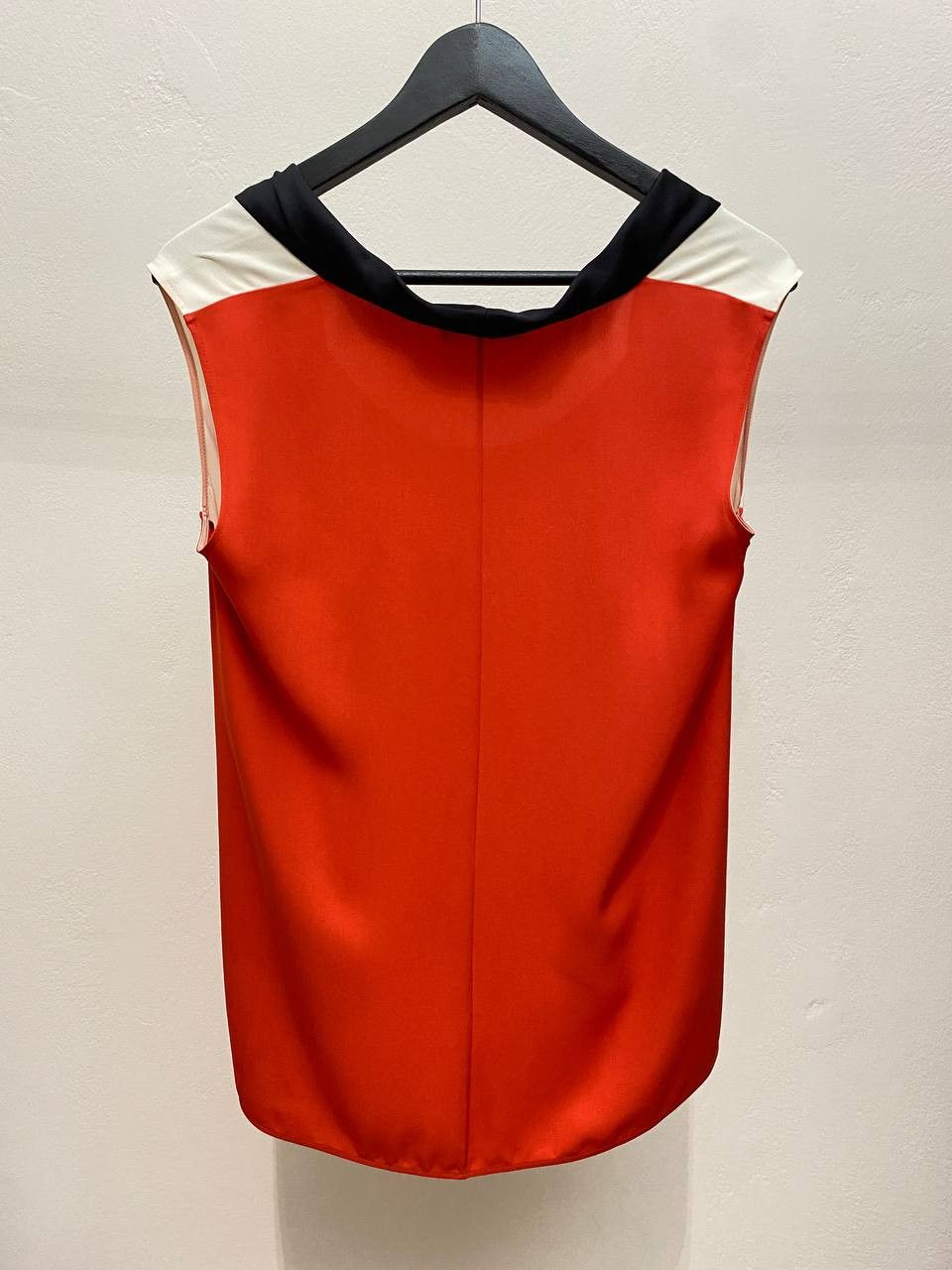 Celine Céline Celine Colorblocked Silk Tank Top Blouse Women Size L / US 10 / IT 46 - 7 Thumbnail