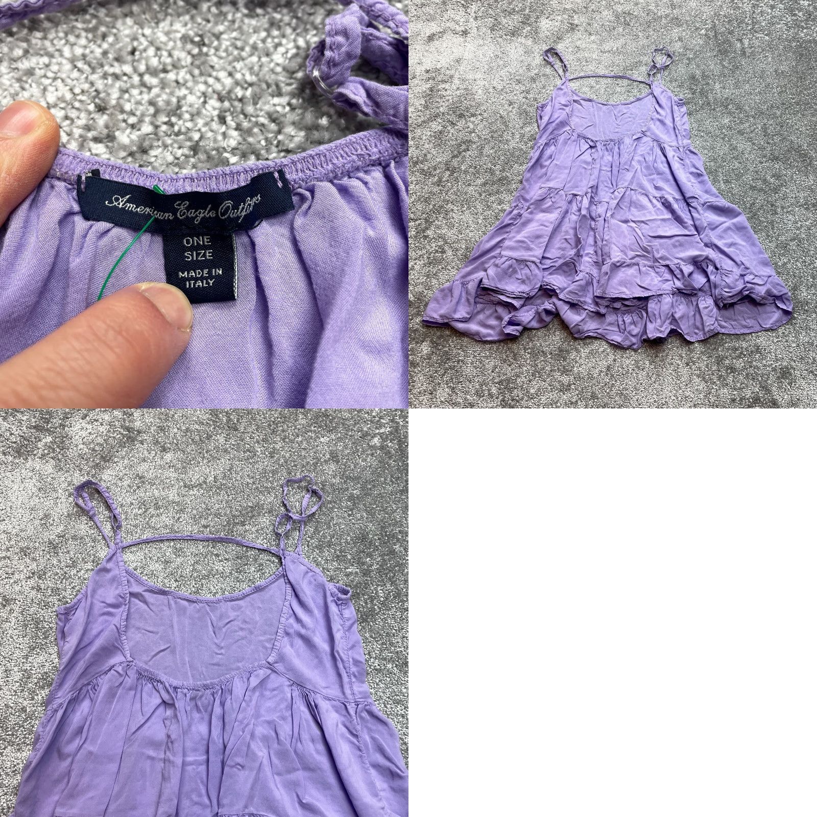 American Eagle Outfitters American Eagle Outfitters Tank Dress Sleeveless Purple One Size Juniors Women Knee Length Dress Tunic Size ONE SIZE - 8 Thumbnail