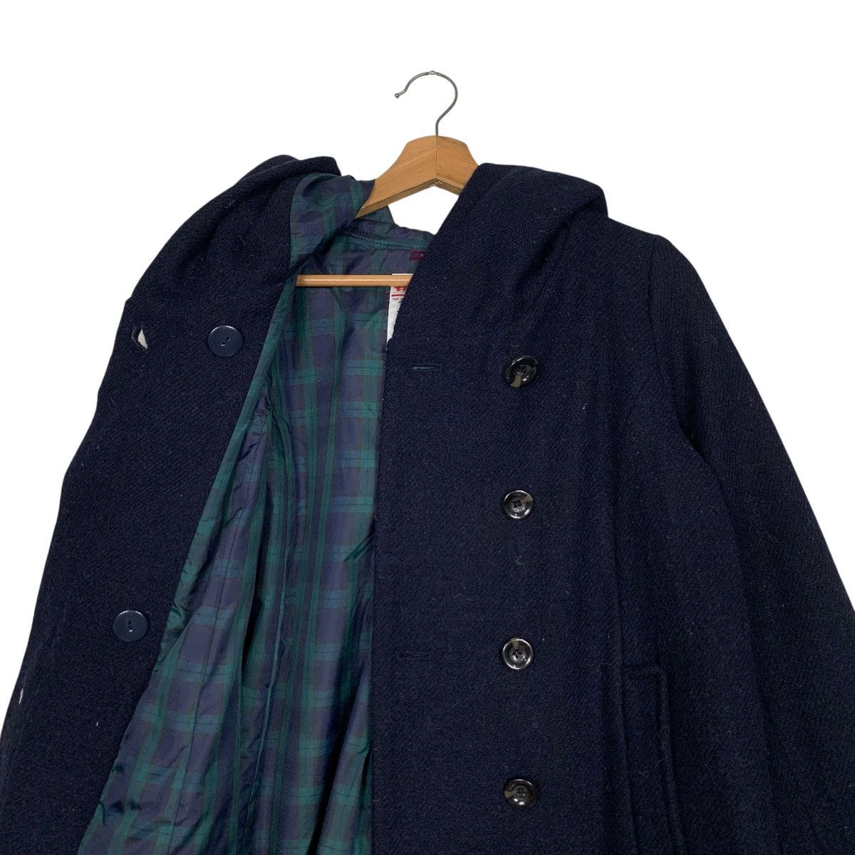 Harris Tweed HARRIS TWEED Wool Hooded Coat Jacket #2694-C121 Size US M / EU 48-50 / 2 - 11 Thumbnail