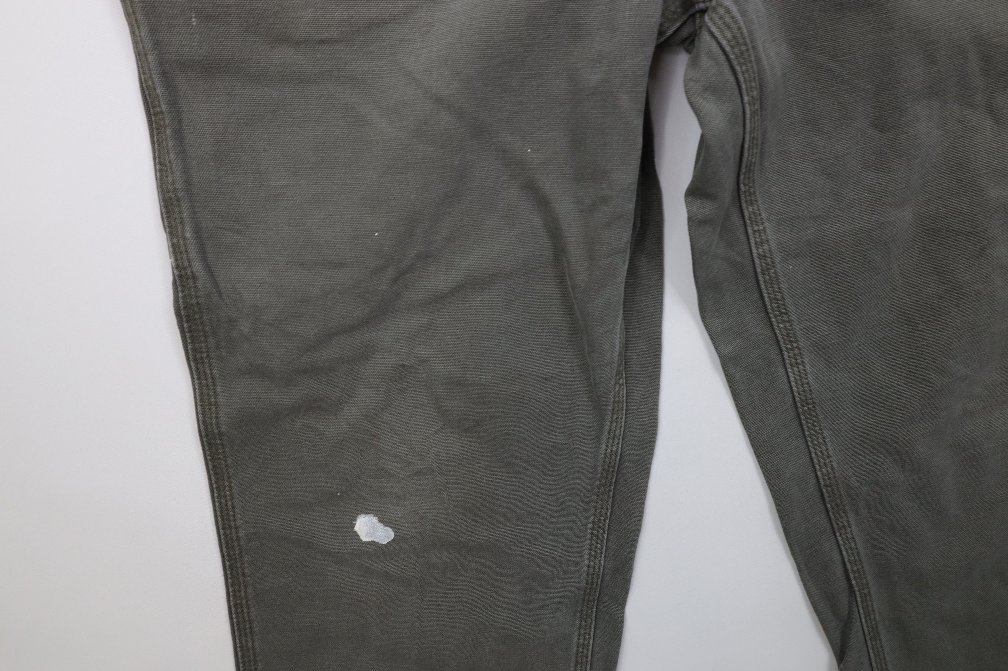 Carhartt Vintage Y2K Carhartt Relaxed Dungaree Wide Leg Pants Green Size US 34 / EU 50 - 7 Thumbnail