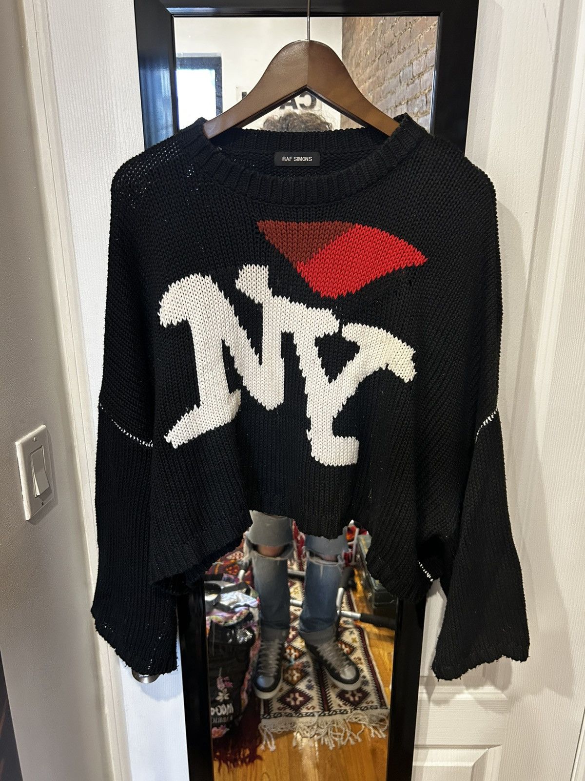 Designer × Raf Simons I love NY sweater raf | Grailed