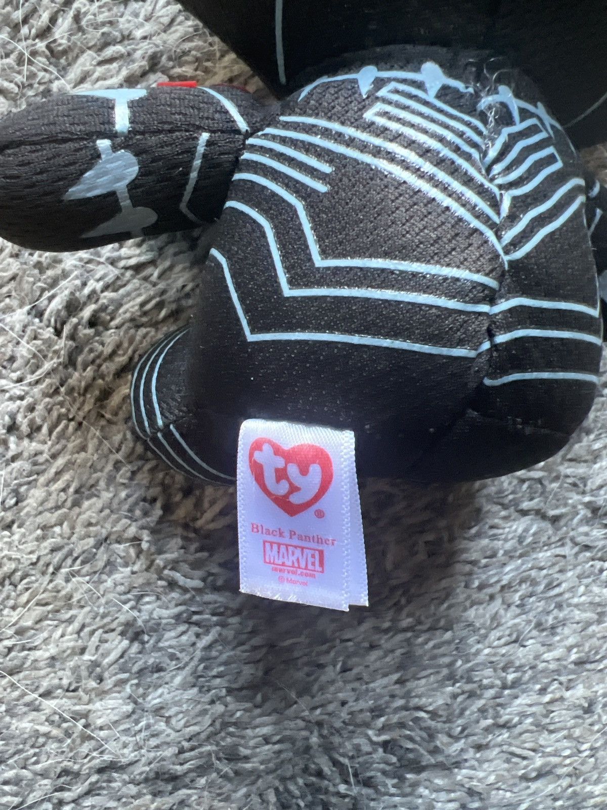 Marvel Comics 2020 Marvel Ty Black Panther Beanie Baby Size ONE SIZE - 6 Thumbnail