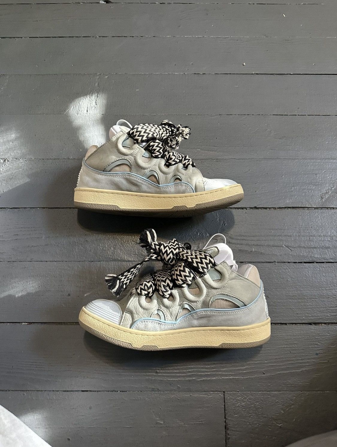 Lanvin Lanvin Curb Sneaker Bleu | Grailed