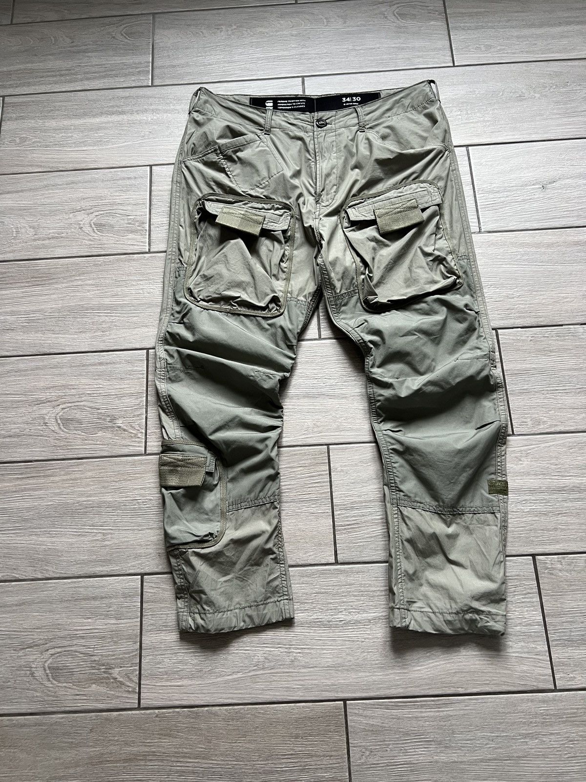 G-Star × Japanese Brand Flare G-star Multipocket Style Pants Military 34/30 Size US 34 / EU 50 - 5 Thumbnail
