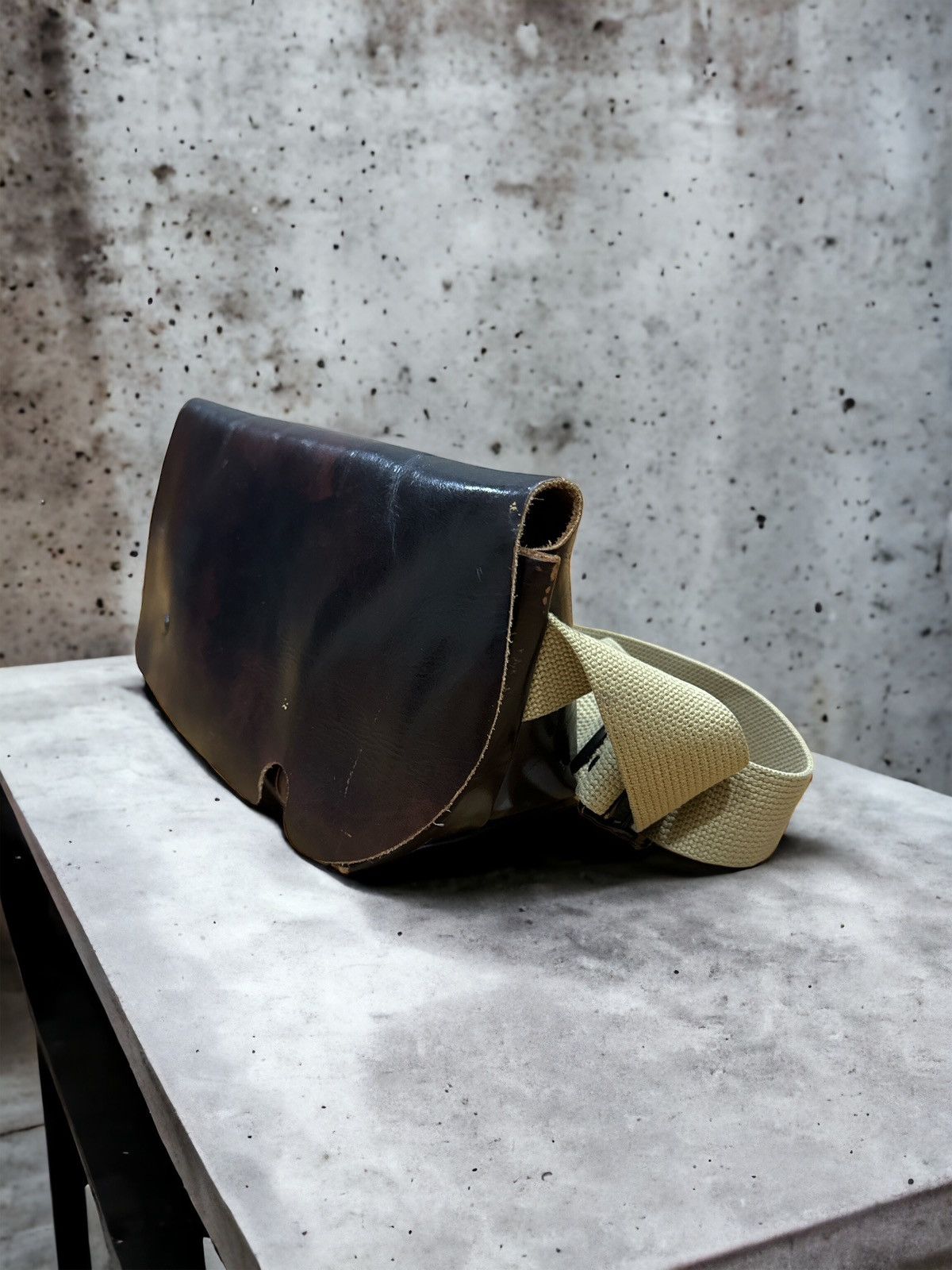 Japanese Brand × Leather UNI&CO JAPAN FULLY LEATHER CROSSBACK BAG Size ONE SIZE - 4 Thumbnail