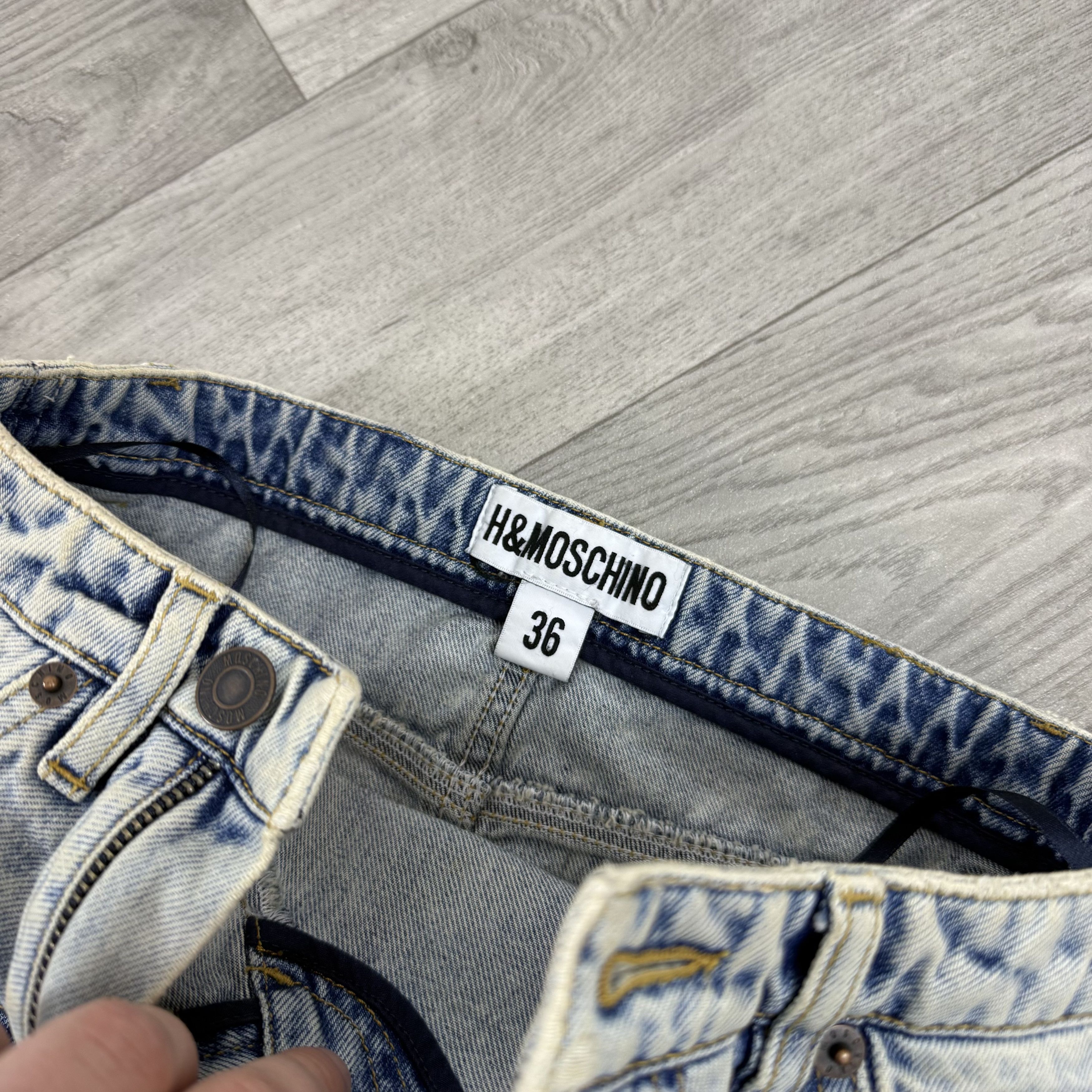 H&M × Moschino H&M x Moschino Denim Women's Bandeau Crop Top Size S / US 4 / IT 40 - 7 Thumbnail